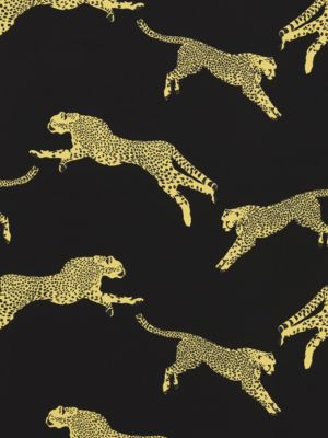 LEAPING CHEETAH COTTON PRINT
