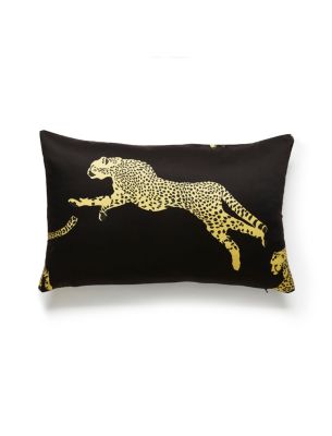 LEAPING CHEETAH PILLOW