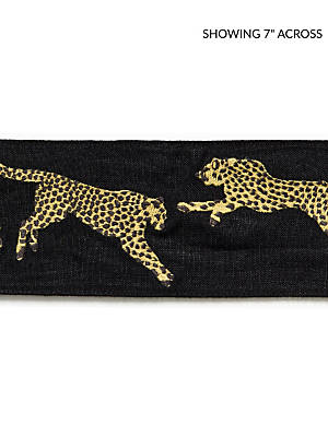 LEAPING CHEETAH EMBRDRY TAPE 