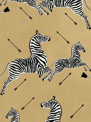 ZEBRAS - WALLPAPER - TRIMMED