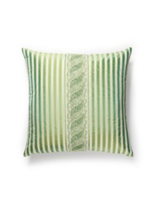PAISLEY/SHIRRED STRIPE PILLOW