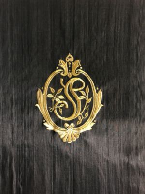 MONOGRAM EMBROIDERED HORSEHAIR
