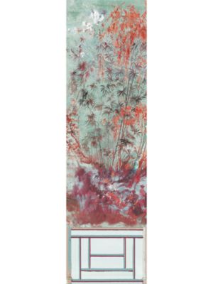 CRESTED CRANE MURAL - PANEL 1
