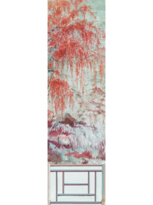 CRESTED CRANE MURAL - PANEL 2