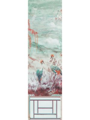 CRESTED CRANE MURAL - PANEL 3