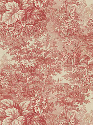 Bold Burgundy Floral Vinyl - 1819 Bold Burgundy Floral Vinyl - 1819