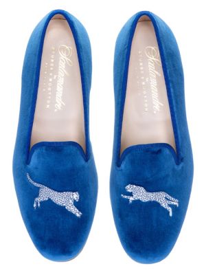 LEAPING CHEETAH SLIPPER VELVET