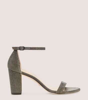 Stuart Weitzman Nearlynude Strap Sandal In Pyrite