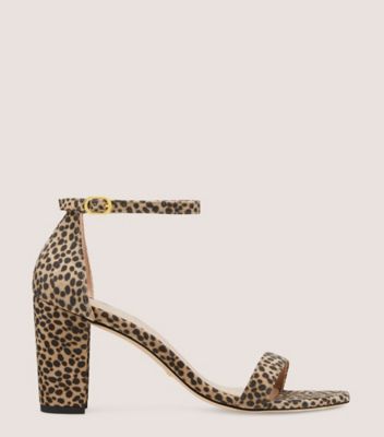 Shop Stuart Weitzman Nearlynude Strap Sandal The Sw Outlet In Cheetah