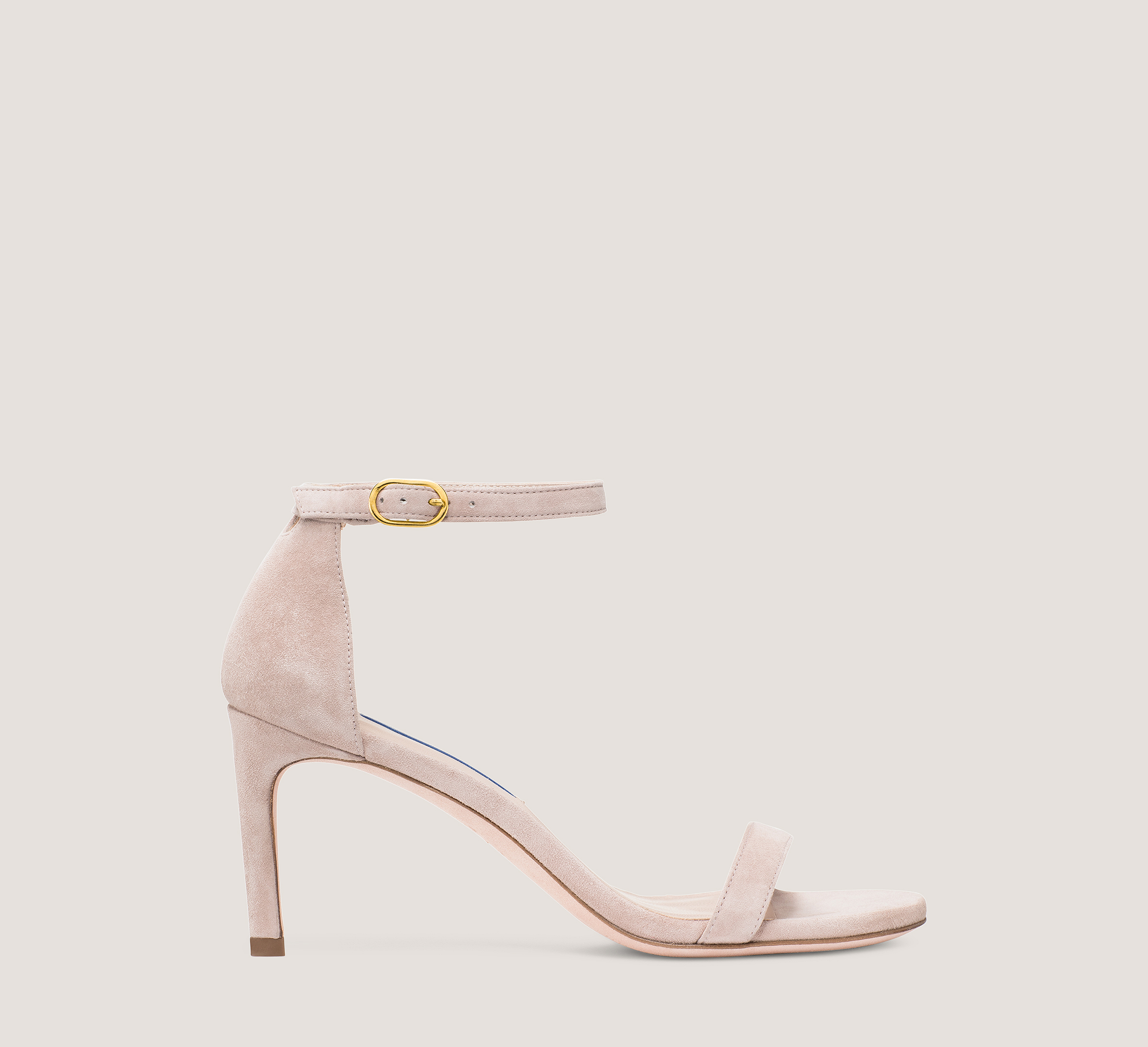 Stuart Weitzman Nunakedstraight Strap Sandal The Sw Outlet In Dolce Taupe