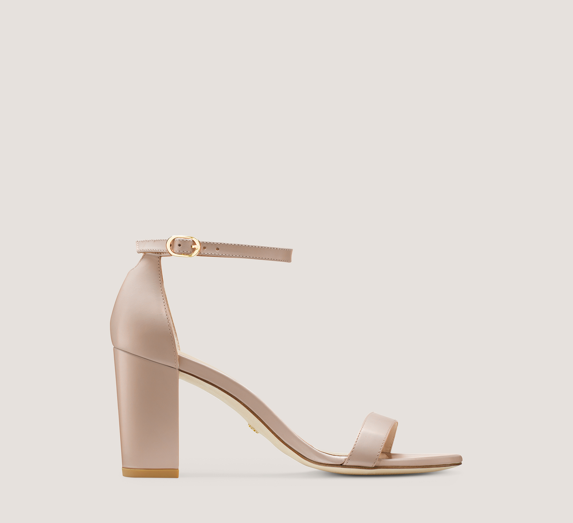 Stuart Weitzman Nearlynude Strap Sandal In Dolce Taupe