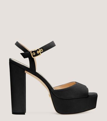 Shop Stuart Weitzman Ryder 95 Platform Sandal In Black