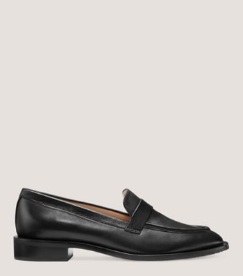 Stuart Weitzman Palmer Sleek Loafer In Black | ModeSens