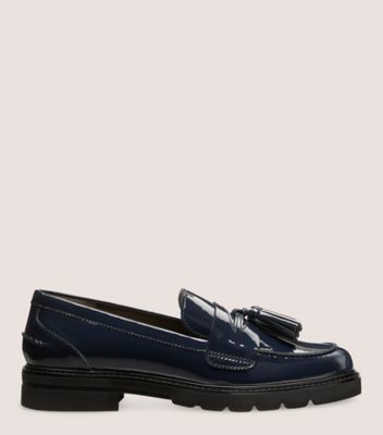 Stuart Weitzman Adrina Loafer The Sw Outlet In Navy Blue