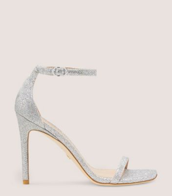 Stuart Weitzman Nudistcurve 100 Strap Sandal The Sw Outlet In Crystal