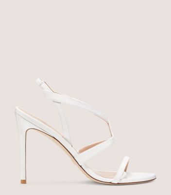 Stuart Weitzman Soiree 100 Strappy Sandal The Sw Outlet In White