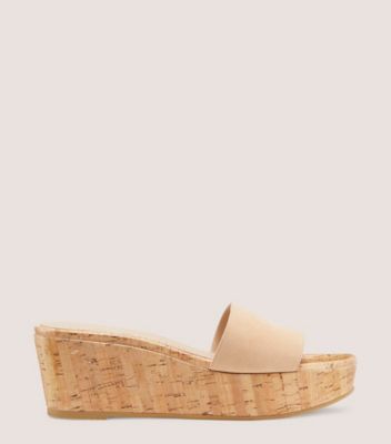 STUART WEITZMAN SUMMER WEDGE MID HEEL SANDALS