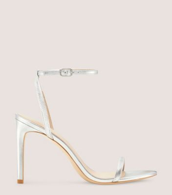 Stuart Weitzman Dancer 95 Sandal The Sw Outlet In Silver