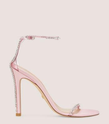 Stuart Weitzman Nudistglam 110 Sandal The Sw Outlet In Light Pink/cotton Candy/clear