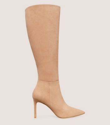 Stuart Weitzman Avenue Zip 95 Knee-high Boot The Sw Outlet In Sandalwood