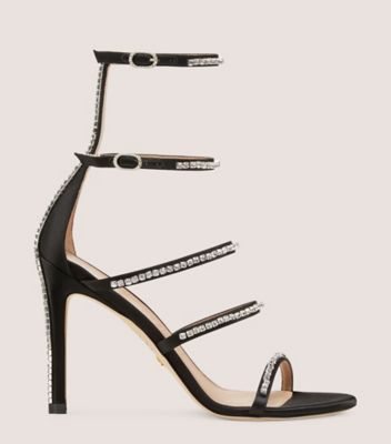 Shop Stuart Weitzman Nudistglam 100 Gladiator Sandal The Sw Outlet In Black