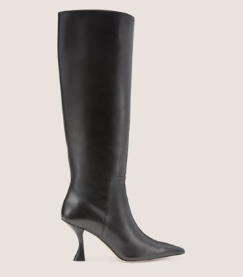 Stuart Weitzman Xcurve 85 Slouch Boot In Black