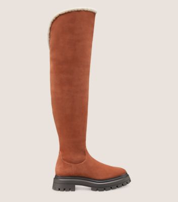 Stuart Weitzman Kaia Knee High Boot In Brown