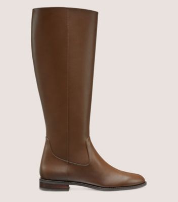 Stuart Weitzman Equestrian Zip Boot The Sw Outlet In Espresso