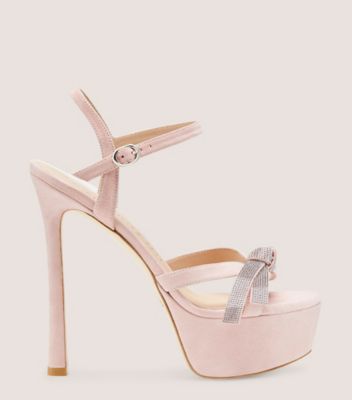 Stuart Weitzman Sw Mega Bow Platform Sandal High Heel Sandals In Ballet