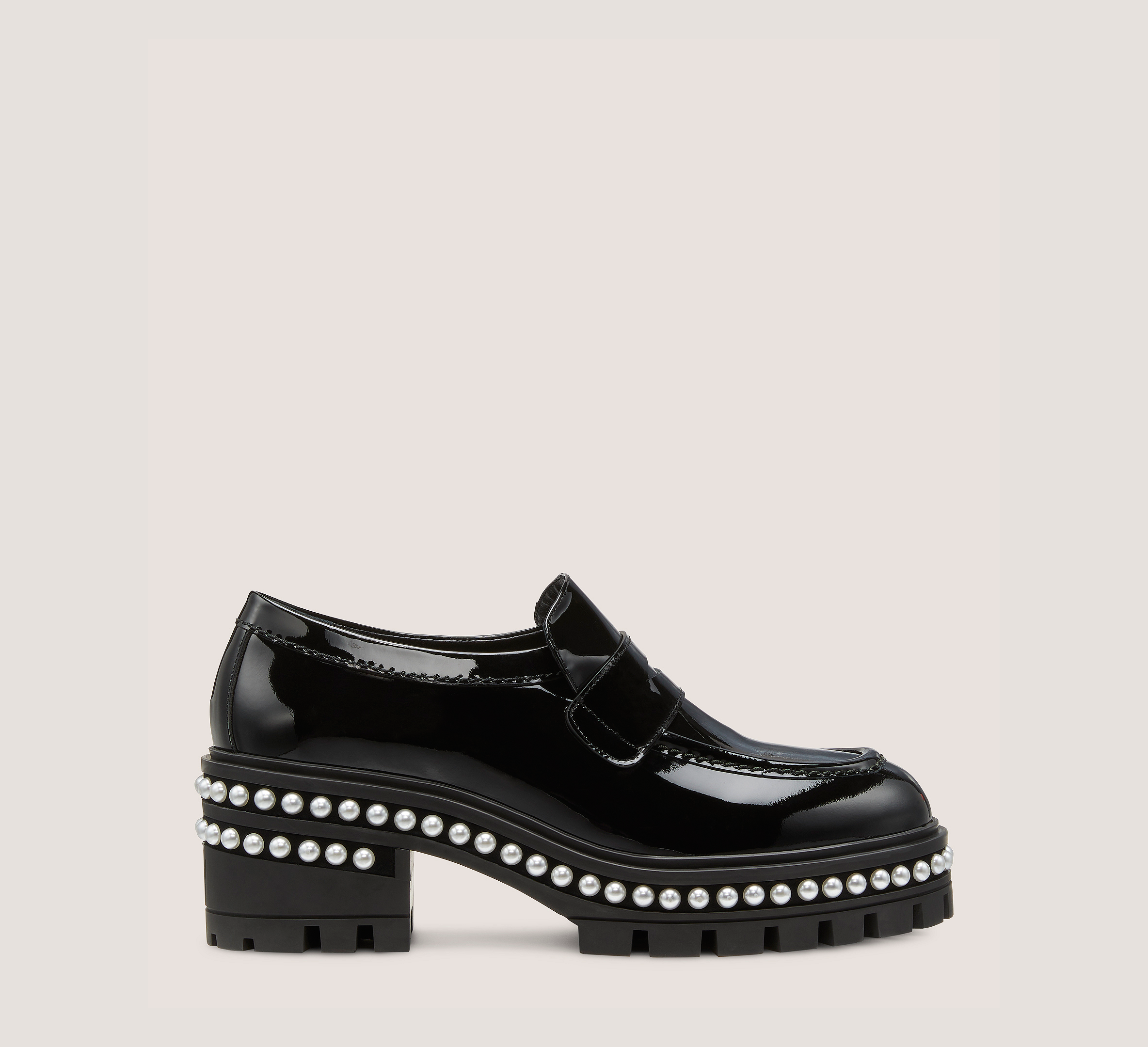 Stuart Weitzman Soho Pearl Loafer The Sw Outlet In Black