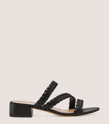 Stuart Weitzman Tuscan 35 Block Slide The Sw Outlet In Black