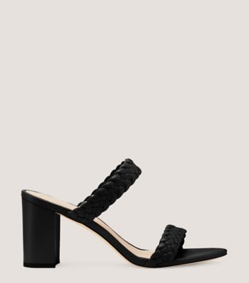 Stuart Weitzman Tuscan 75 Block Slide The Sw Outlet In Black