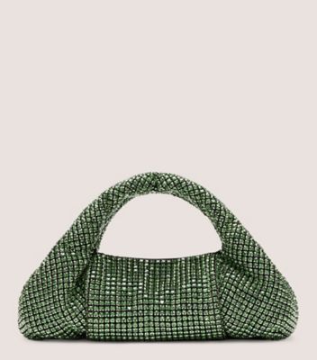 Stuart Weitzman The Moda Shine Mini Tote Handbags In Peridot