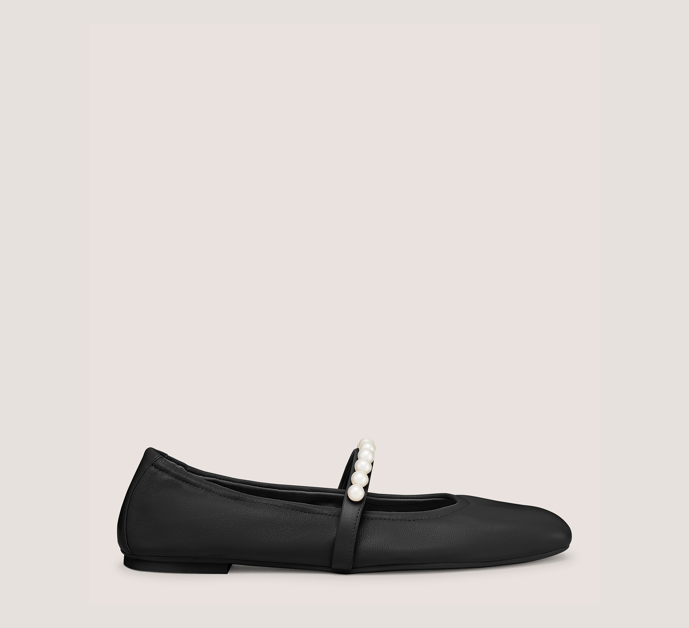 Shop Stuart Weitzman Goldie Ballet Flats & Loafers In Black