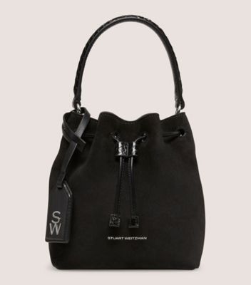 Stuart Weitzman Rae Mini Bucket Bag Handbags In Black