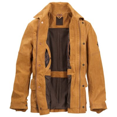 Men's Mount Lincoln Leather Barn Jacket | Timberland US Store