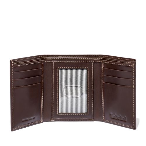 Smooth Leather Tri-Fold Wallet-