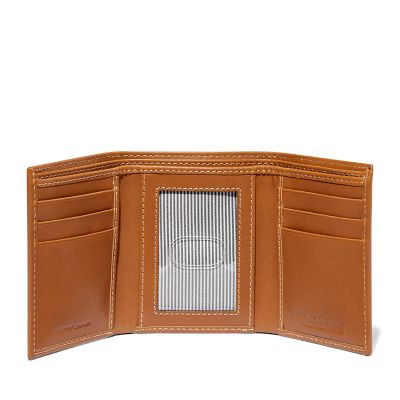 Smooth Leather Tri-Fold Wallet