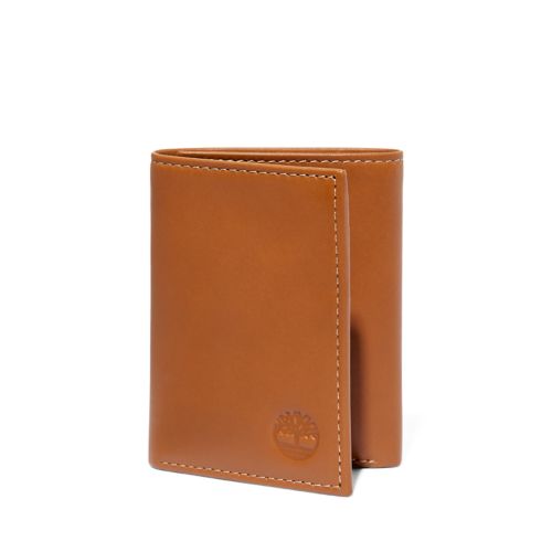 Smooth Leather Tri-Fold Wallet-