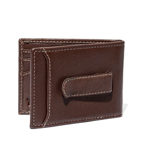 Milled Leather Money Clip-