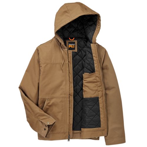 familia real asesinato Humildad Men's Timberland PRO® Baluster Hooded Insulated Canvas Work Jacket |  Timberland US Store