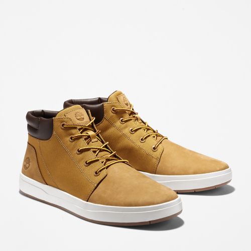 Men's Davis Square Leather/Fabric Chukka Boots-