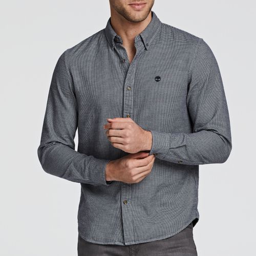 Timberland | Men's Slim Fit Twill Houndstooth Shirt