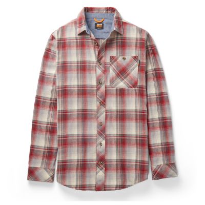 Men's Timberland PRO® Woodfort Mid-Weight Flex Flannel Work Shirt