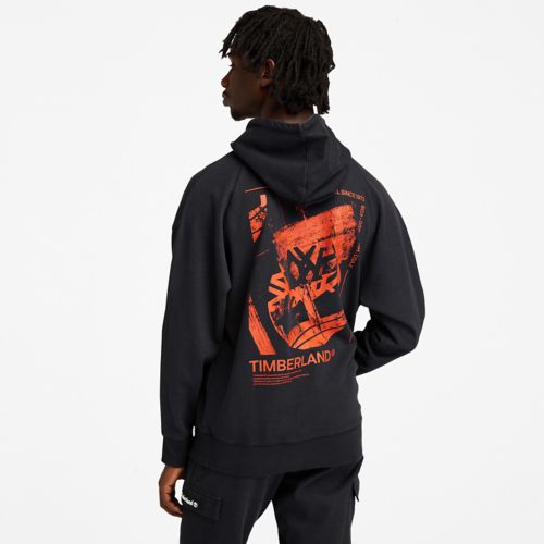 Men's Garment-Dyed Graphic Hoodie-