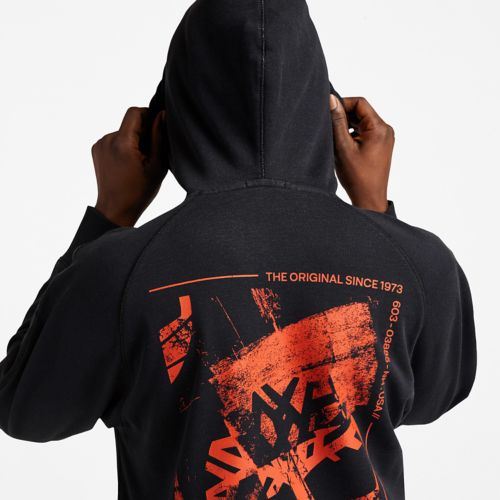 Men's Garment-Dyed Graphic Hoodie-