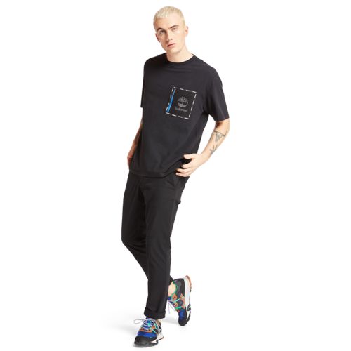Men's Relaxed Fit Mixed-Media T-Shirt-