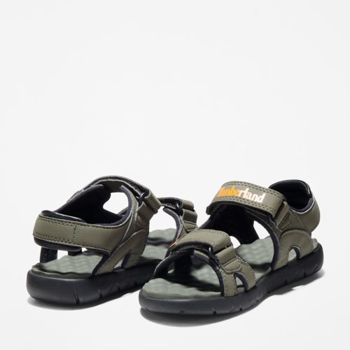 Youth Perkins Row Mixed-Media Double-Strap Sandals-