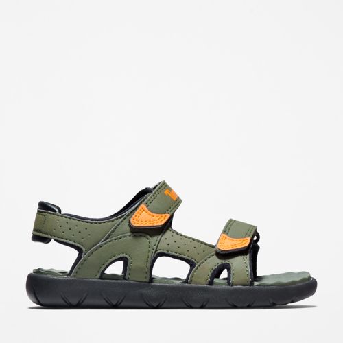 Youth Perkins Row Mixed-Media Double-Strap Sandals-