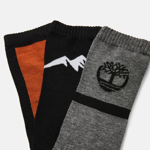 Men's 3-Pack Giftable Graphic Crew Socks-